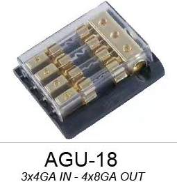 Heavy-Duty Multi-Channel AGU Fuse Holder for Car